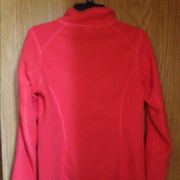 The North Face 1/4 zipper coral pullover - Picture 2 of 2